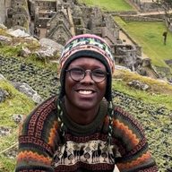 Zach smiling at Machu Picchu